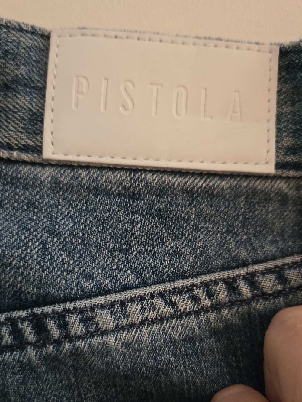 Pistola Bobbie Mid Rise Loose Straight Jeans 27 Marne Medium Blue Wash Denim - Picture 11 of 13
